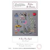 I LOVE NEW-YORK - SEMI-KIT FICHES & CHARMS