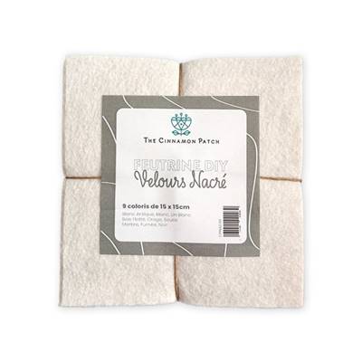 PACK NACRE - 9 COLORIS DE FEUTRINE 15x15cm EN CAMAIEUX