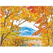 KIT BRODERIE DIAMANT - MONTAGNE EN AUTOMNE AU JAPON