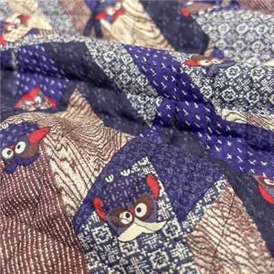 TISSU MATELASSE KURENAI 13100-1D - COTON-POLYESTER  - 110 CM 