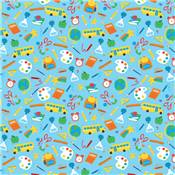 TISSU DASHWOOD STUDIO - HAPPY LEARNING 2588 - COTON - 110 CM