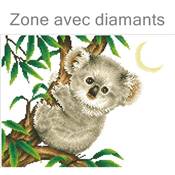 KIT BRODERIE DIAMANT - KOALA AU CLAIR DE LUNE