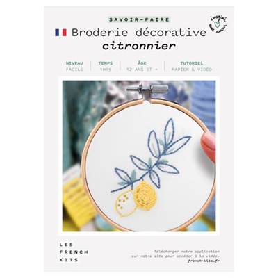 FRENCH'KITS - BRODERIE DÉCORATIVE - CITRONNIER