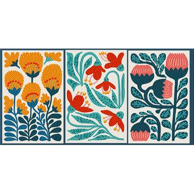 DOTZ DECOR - TRIPTYQUE MODERNE FLORAL