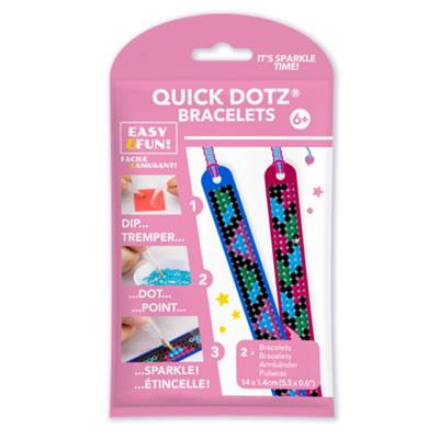 KIT 2 BRACELETS MOTIFS GEOMETRIQUES - DOTZIES BRODERIE DIAMANT