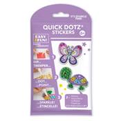 KIT BIG DOTZ 2 STICKERS PAPILLON TORTUE - QUICK DOTZ BRODERIE DIAMANT