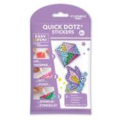 KIT BIG DOTZ 2 STICKERS DIAMANT PAPILLON -QUICK DOTZ BRODERIE DIAMANT