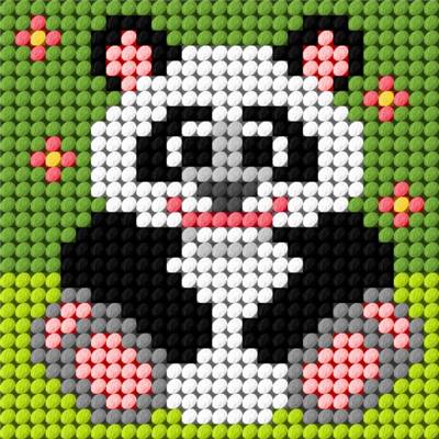 KIT DEMI-POINT ENFANT 10,5 X 10,5 CM - LE PANDA