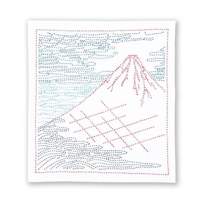 KIT OLYMPUS SK409 - SASHIKO LE MONT FUJI 2 - 34 X 34 CM